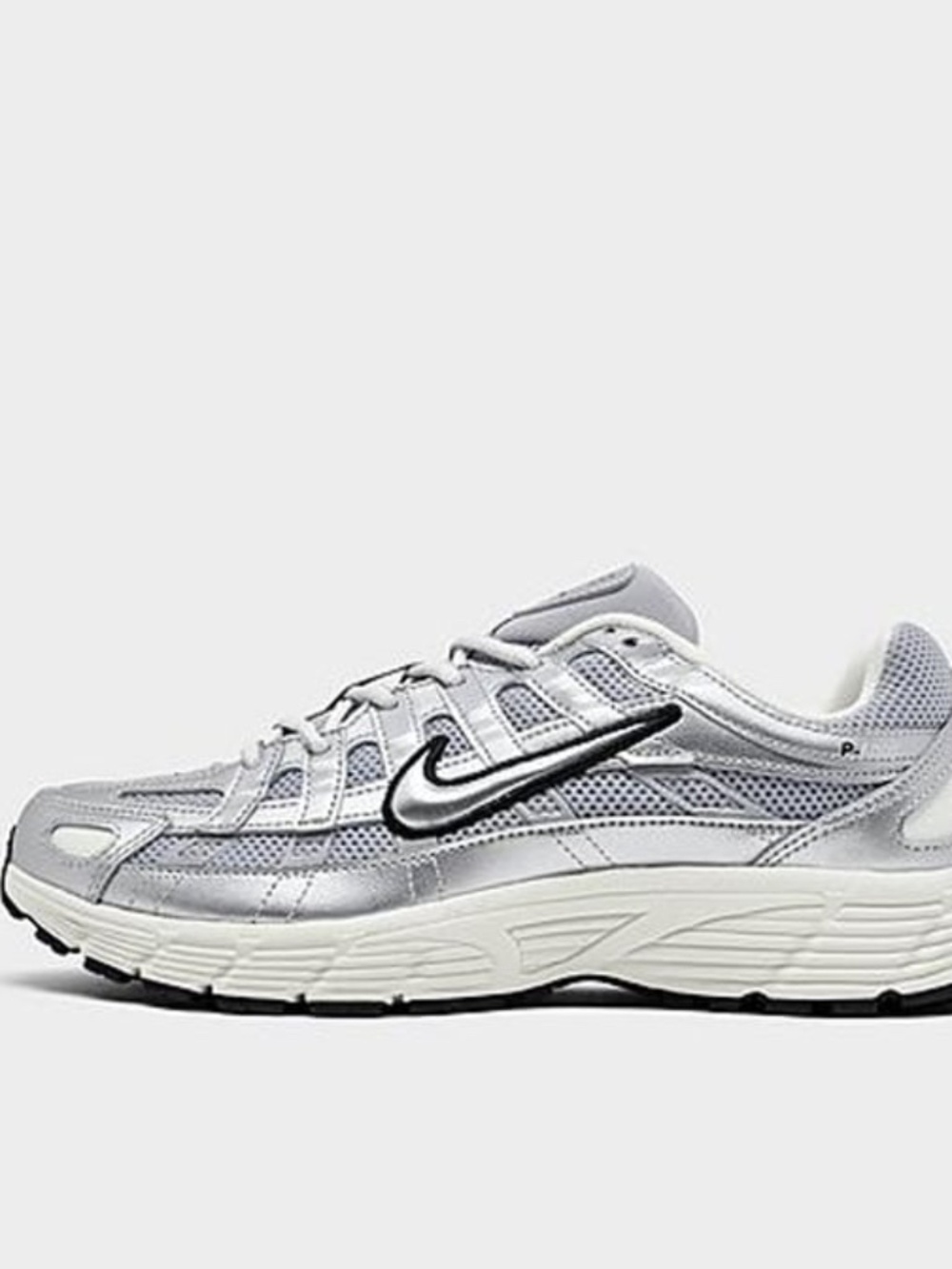 Nike P-6000 Metallic Silver Black